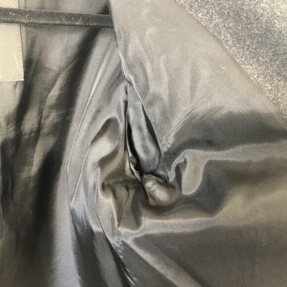 J. Percy Coat Womens Small Gray Hooded Merino Wool Lined Button Front Made USA - Picture 11 of 12